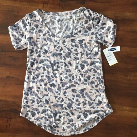 𝅺OLD Navy Active Go-Dry Exercise Workout Shirt Top - Picture 5 of 8